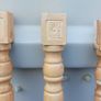4 vintage hardwood table legs   used  75cm Image 3
