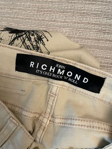 John Richmond Sketch Print Designer Jeans - RRP E265 - Size 26