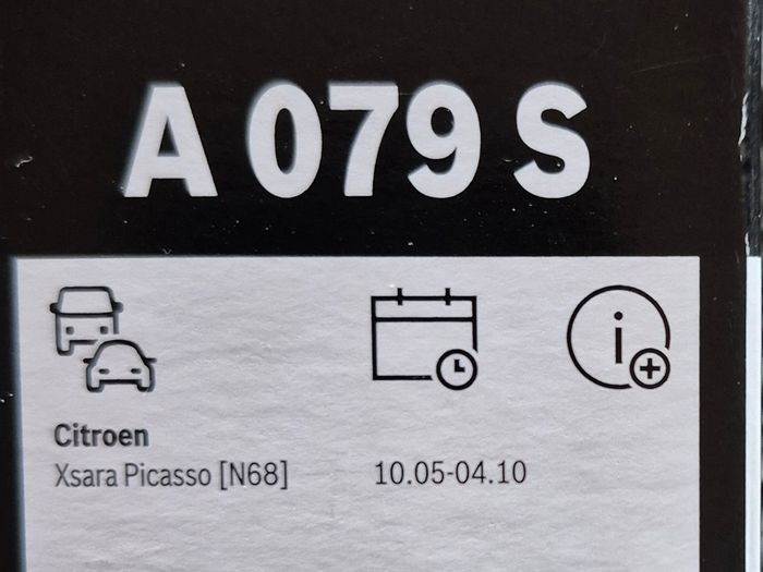 Citroen xsara Picasso Bosch wipers