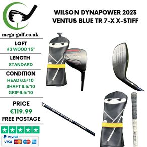 Wilson Dynapower 2023 #3 Wood 15 Degree / Ventus Blue TR 7-X X-Stiff