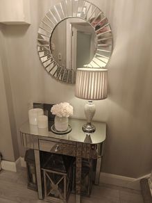 mirror and table