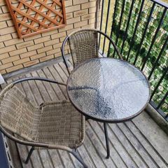 Garden table and chairs
