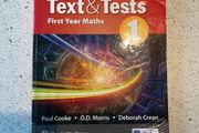 Text &amp; Tests 1 - First Year Maths Textbook