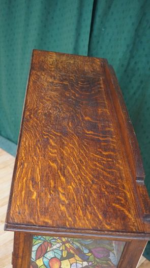 Quality Oak Glazed Display Cabinet