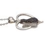 925 Sterling Silver CZ Cats Necklace Image 6