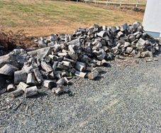Large pile of seasoned firewood