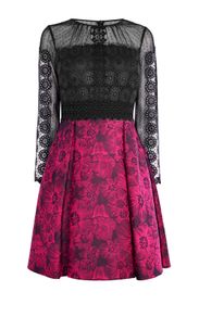 Karen Millen Lace and Jacquard Dress