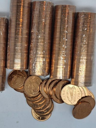 Ireland 1971 1/2p Half Penny Coin Roll Original Sealed
