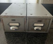 Pair Vintage PILOT Filing Drawers