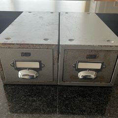 Pair Vintage PILOT Filing Drawers