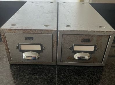Pair Vintage PILOT Filing Drawers