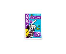 Eircell Ready To Go Top-Up Five Card Replica Glossy Sticker