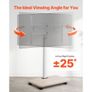 Rolling TV Stand, Mobile TV Cart for 32-70 Inch Screens, 25 Left-Right Rotation and Height Adjustable TV Mount on Wheels, Holds up to 99 lbs for Corner, Bedroom, Outdoor, Max VESA 600x400mm Image 3