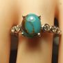 Sierra Nevada Turquoise & Zircon Ring (Bargain) Image 4