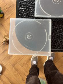 45 Empty CD cases good for storing dies and small craft items