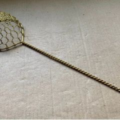 Vintage Collectible Strainer Brass Wire Basket Kitchen Utensils