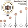FREE EXPRESS SHIPPING  10" with 67" Extended Tripod Stand & Phone Holder for YouTube Video, Camera Led Ring Light for Streaming, Makeup, Selfie Photography Compatible with iPhone Android Image 4