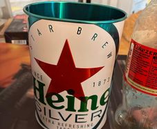 Cool Heineken silver storage container