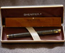New Old Stock Sheaffer Targa Prestige 14K Gold B Nib Fountain Pen - Made in USA