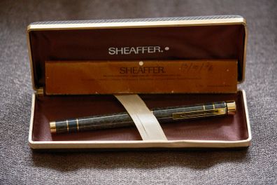 New Old Stock Sheaffer Targa Prestige 14K Gold B Nib Fountain Pen - Made in USA