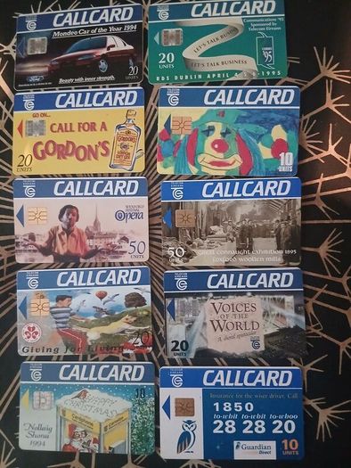 205 different Irish callcards