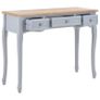 Dressing Console Table with 3 Drawers Grey Image 3