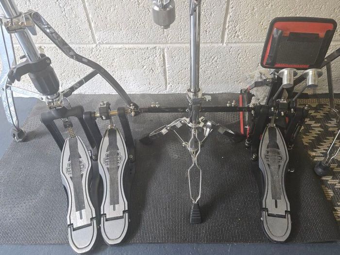 mapex falcon double pedal and hihat stand