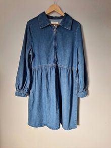 Monsoon denim dress size L, UK 14