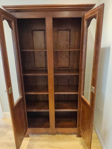 Vintage Oak Display cabinet