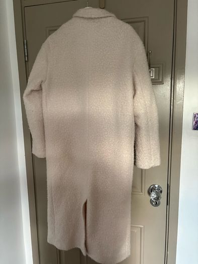 New Topshop tall oversized boucle wool mix double breasted coat