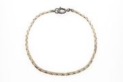 925 Vintage Sterling Silver Flat Snake Bracelet