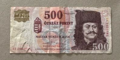 Hungary 500 Forint 2010 Banknote