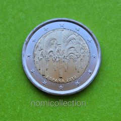 Spain 2010 year Uncirculated 2 Euro coin.
