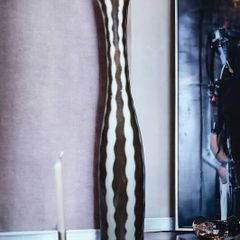 Tall west German pottery vase