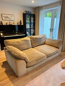 NEXT 3 Seater Sofa + Storage Footstool (Stamford Grand Relaxed Sit)