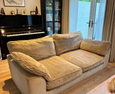 NEXT 3 Seater Sofa + Storage Footstool (Stamford Grand Relaxed Sit)