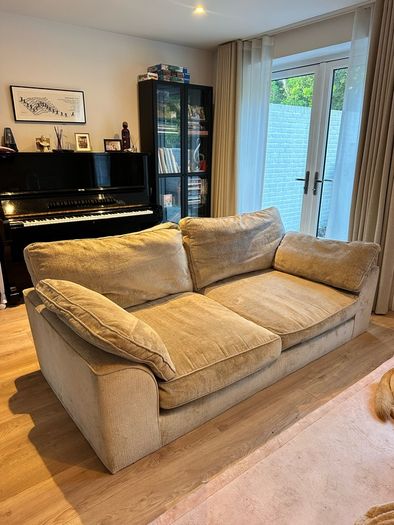 NEXT 3 Seater Sofa + Storage Footstool (Stamford Grand Relaxed Sit)