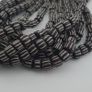 Vintage African Style White Stripe 10mm - 10.9mm Glass Beads necklace Strand Image 7