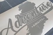Map of Ireland camper stickers x 2