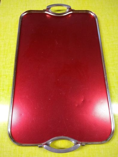 Vintage Large Red Lumium Ware Server