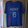 Ted Lasso Bundle - AFC Richmond Lightweight Jersey No. 6 Kent, Believe - Pin Badge & Keyring. Jersey Asian Size 4XL - Similar To 2XL/3XL- Width 63cm, Length 73cm. Image 8