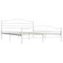 Bed Frame White Metal 180x200 cm Image 7