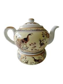 Teapot Ceramic - Peacock Artwork