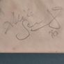Large Poppy Framed Coter Coloer Signed Adele Sweeny 1990. Image 7