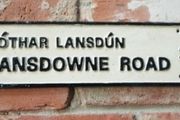 Landsdown Road sign