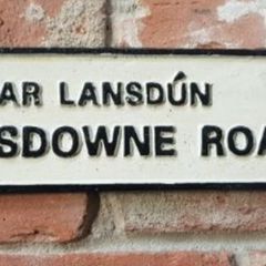 Landsdown Road sign