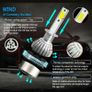 H7 H11 C6 LED Car Headlight Conversion Kit COB Bulbs 36W 6000K White High Light Image 4