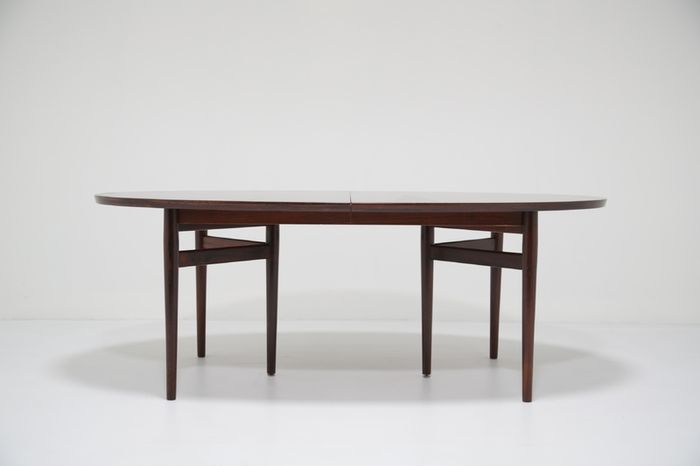 Vintage Rosewood Extending 10 Seater Dining Table Model 212 by Arne Vodder, 1960s