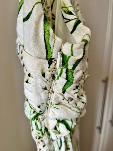 H&M linen mix dress (14) new