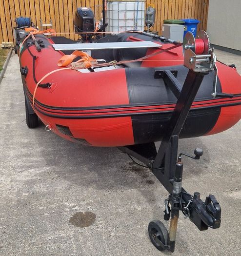 Boat, engine and trailer